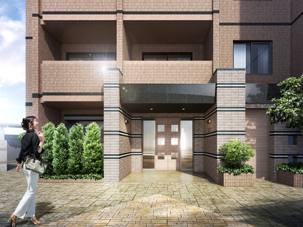 Buildings and facilities. Entrance Rendering
