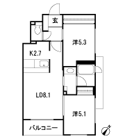 Floor: 2LDK, occupied area: 50.05 sq m, Price: TBD