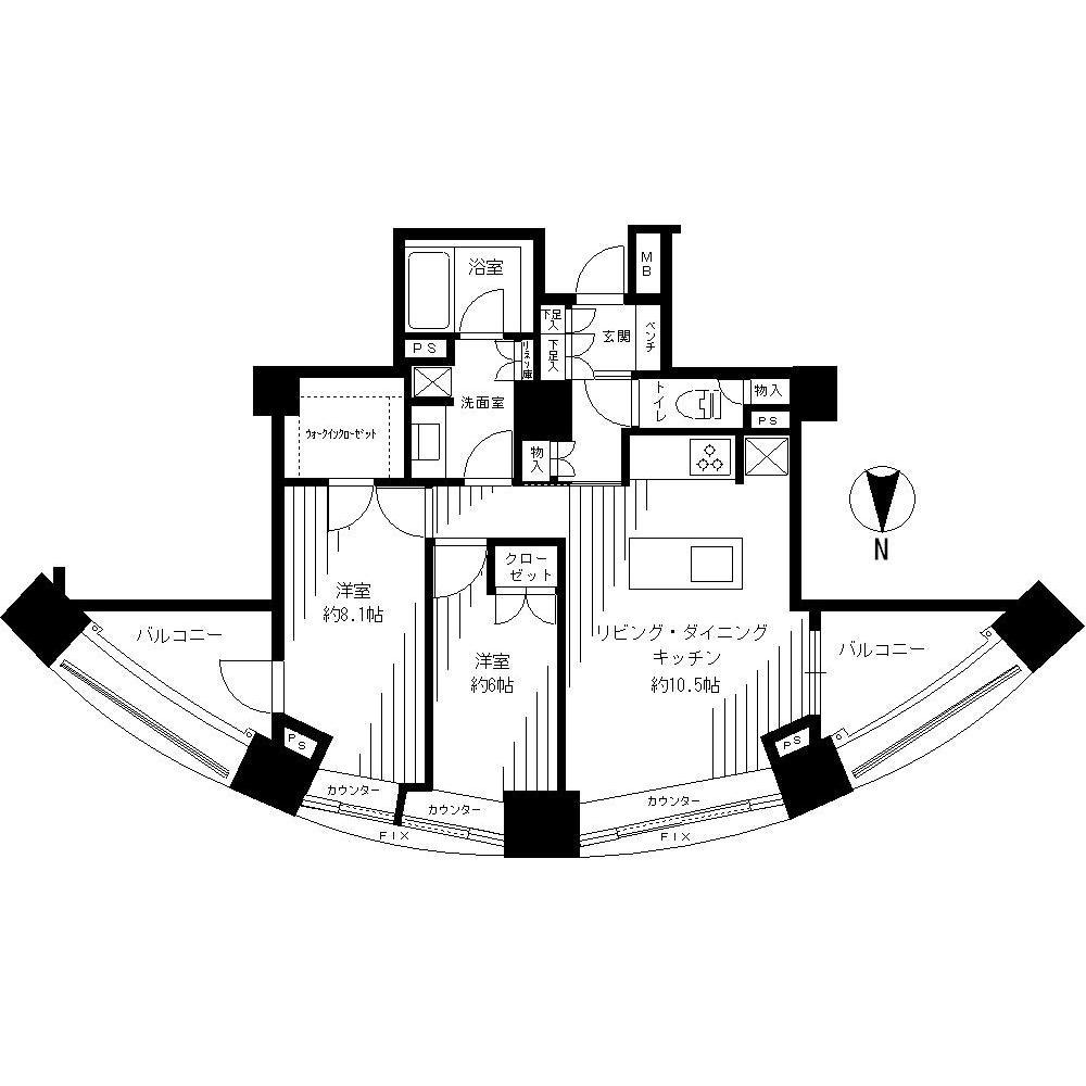 Floor plan. 1LDK, Price 55,500,000 yen, Occupied area 71.17 sq m , Balcony area 14.56 reform model plan from sq m 1LDK to 2LDK (renovation cost will be the buyer Mr. burden)