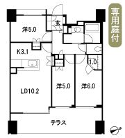 Floor: 3LDK + WIC, the occupied area: 65.94 sq m, Price: 44,780,000 yen, now on sale