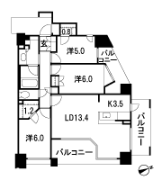 Floor: 3LDK + 2WIC, occupied area: 75.57 sq m, Price: 51,880,000 yen, now on sale