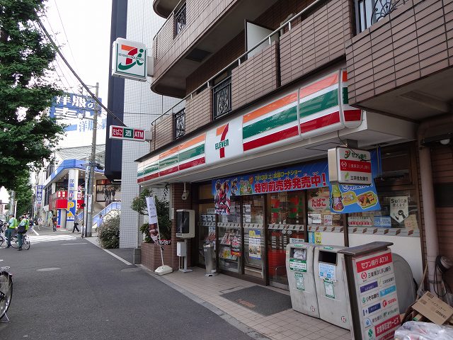 Convenience store. Seven-Eleven Shinagawa Ebara 6-chome up (convenience store) 129m