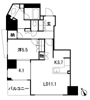 Floor: 1LDK + DEN + N, the occupied area: 62.15 sq m, Price: TBD