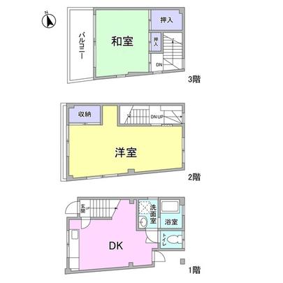 Floor plan.  ■ Building area: 59.59 sq m  ■ July 2006 exterior wall painted ■ June 2008 water heater exchange,
