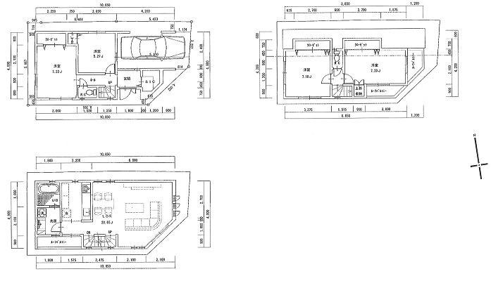 Floor plan. 67,800,000 yen, 4LDK, Land area 66.22 sq m , Building area 119.15 sq m