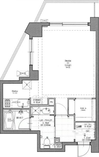 Floor plan. Price 26 million yen, Occupied area 45.56 sq m , Balcony area 9.6 sq m site (October 2013) Shooting