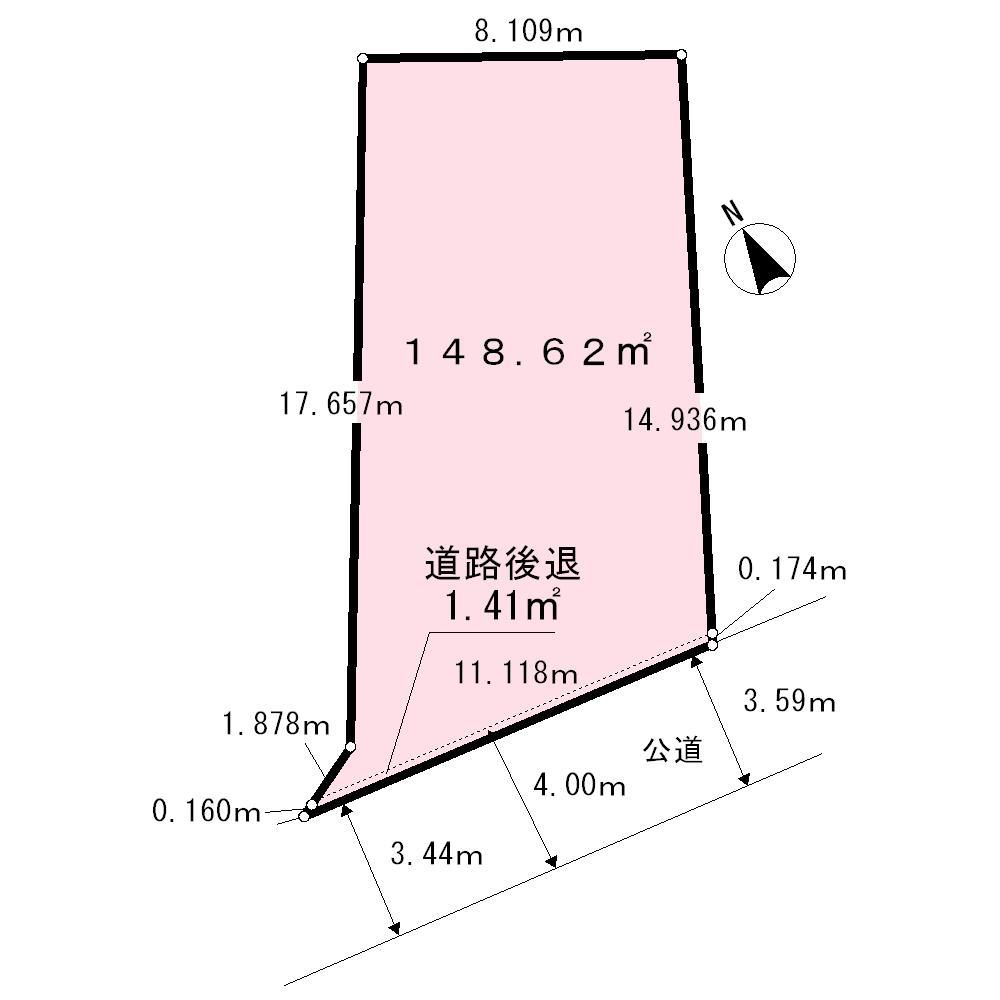 Compartment figure. Land price 100 million 33.6 million yen, Land area 148.16 sq m