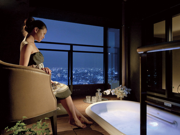 balcony ・ terrace ・ Private garden.  [Sky Jacuzzi] Sky jacuzzi, Like the sky of open-air bath. Bliss will be healing space for the tired mind and body.