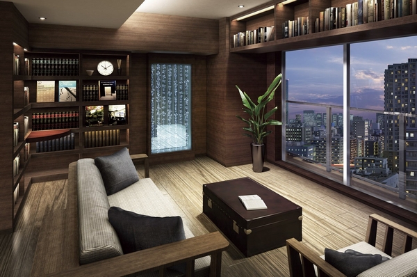 Gallery Lounge Rendering CG ※ It has been CG synthesizing view photos with views from the 16th floor local equivalent (March 2013 shooting), In fact a slightly different.