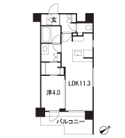 Floor: 1LDK, occupied area: 39.24 sq m, Price: TBD
