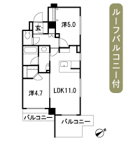 Floor: 2LDK, occupied area: 48.66 sq m, Price: TBD