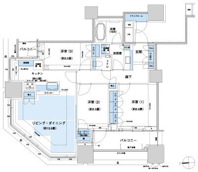 Floor: 3LD ・ K + WIC, the occupied area: 83.74 sq m, Price: TBD