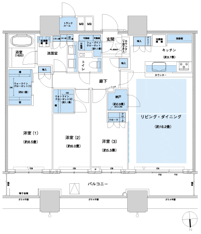 Floor: 3LD ・ K + 2WIC + SIC + N, the occupied area: 97.47 sq m, Price: TBD