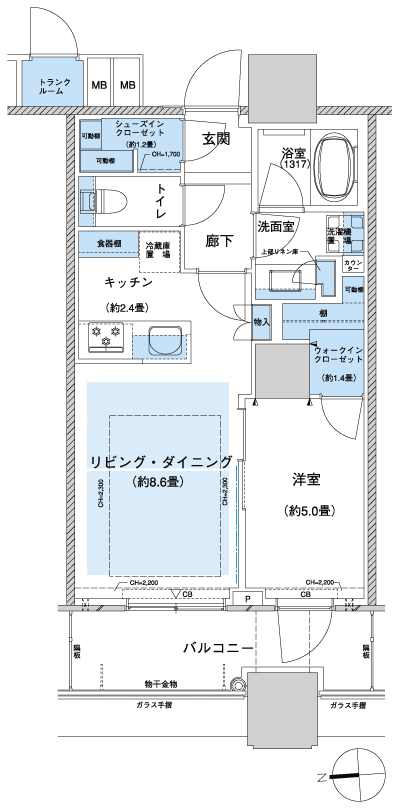 Floor: 1LD ・ K + WIC + SIC, the occupied area: 44.77 sq m, Price: TBD