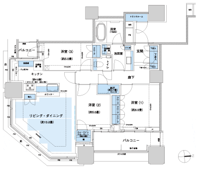 Floor: 3LD ・ K + WIC + N, the occupied area: 84.99 sq m, Price: TBD