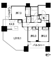 Floor: 3LD ・ K + WIC, the occupied area: 93.14 sq m, Price: TBD