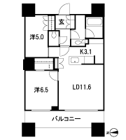 Floor: 2LD ・ K + WIC, the area occupied: 60.5 sq m, Price: TBD