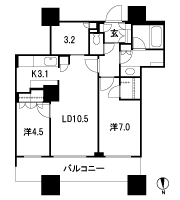 Floor: 2LD ・ K + DEN + WIC, the occupied area: 66.98 sq m, Price: TBD