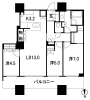 Floor: 3LD ・ K + WIC, the occupied area: 80.34 sq m, Price: TBD