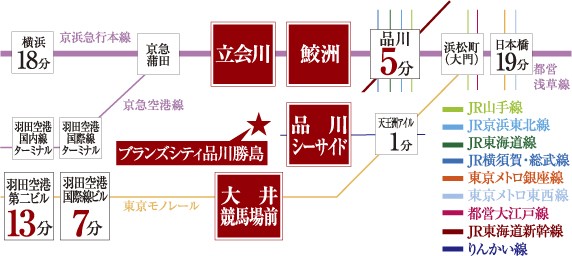 Transportation route map