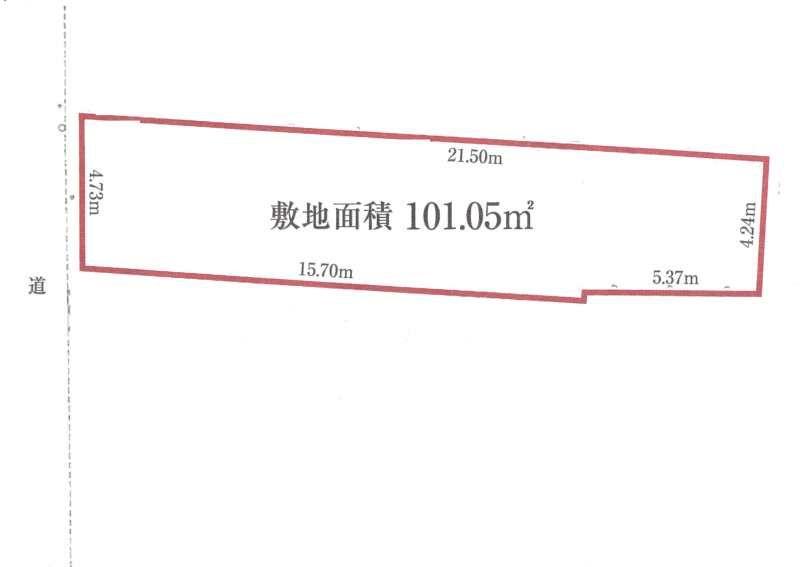 Compartment figure. Land price 78,800,000 yen, Land area 101.05 sq m