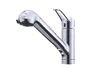 Kitchen.  [Water purifier built-in shower faucet] Plenty of clean water per minute 4 liters, Automatic cleaning cartridge is always clean. It is a handy shower faucet that can be used in a drawer.