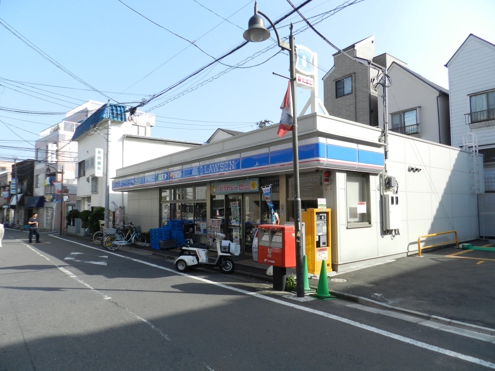 Convenience store. Lawson Nishishinagawa Mitsugi through until the (convenience store) 216m