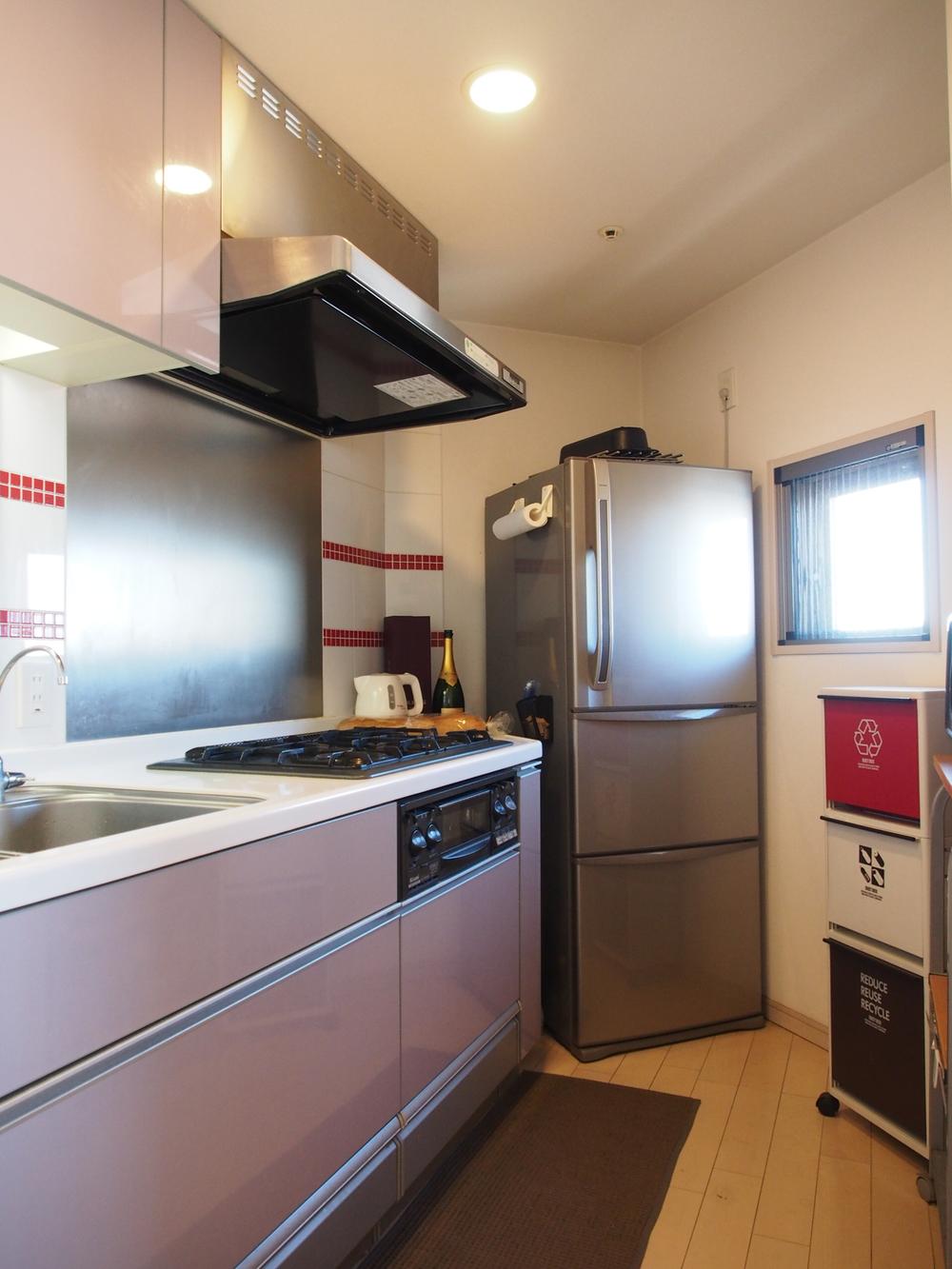 Kitchen. Also there is a window in the kitchen.