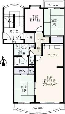 Floor plan. 3LDK, Price 26,800,000 yen, Occupied area 74.37 sq m , Balcony area 11.63 sq m