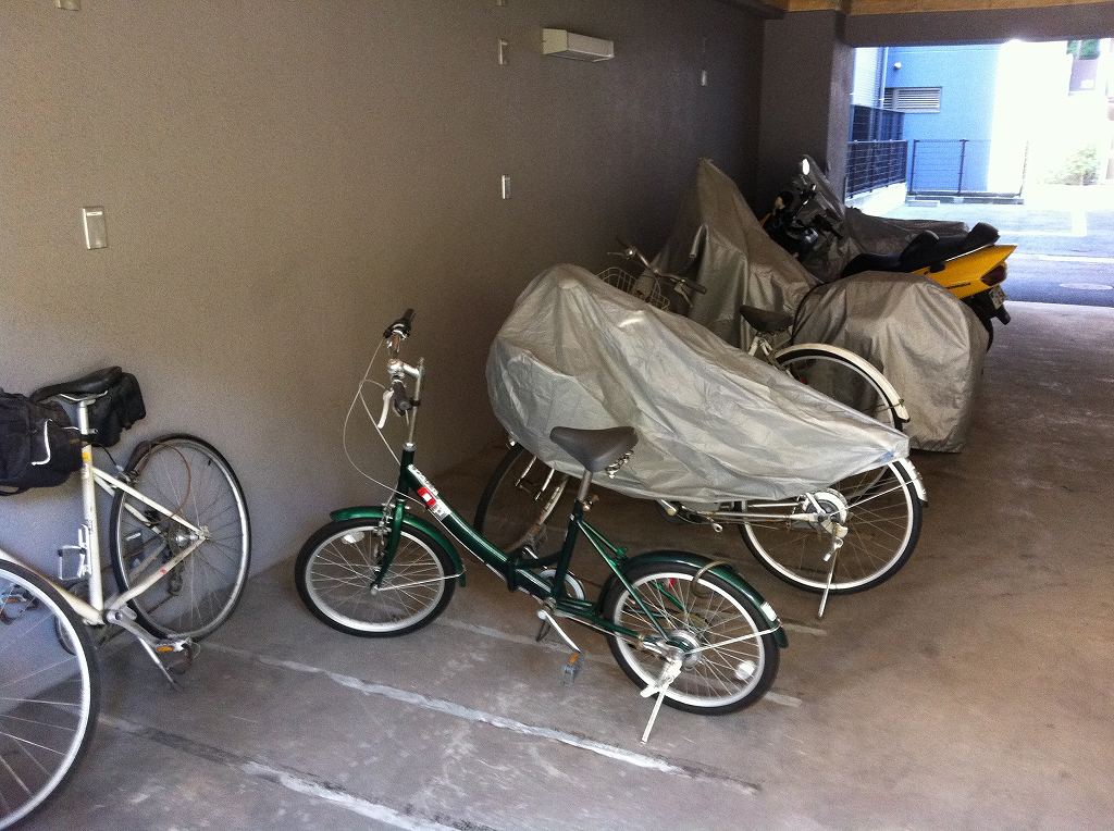 Other common areas. Bicycle parking is, There two places!