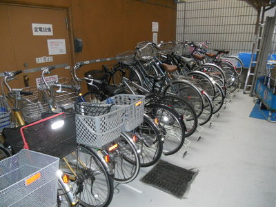 Other common areas. bicycle parking space