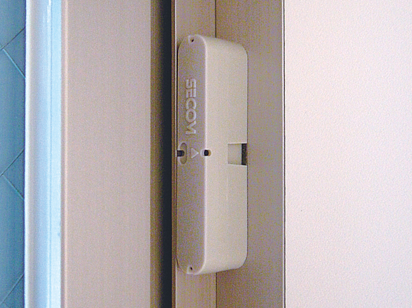 Security.  [Security Window Sensor] Staring at the lives of safety, Installing the security sensors in the window sash of each dwelling unit. It will be automatically reported to the Secom control center upon sensing an abnormal intrusion after security set. (Same specifications)