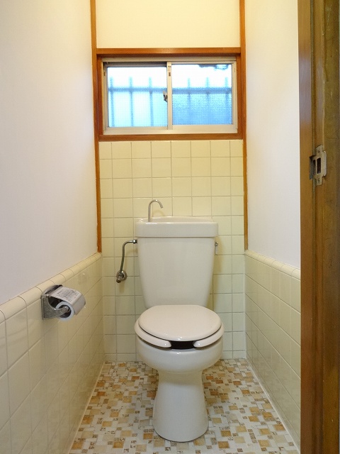 Toilet. Ventilation is also good in the toilet with a window. 