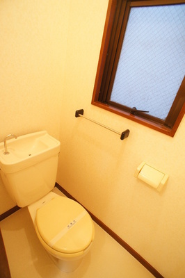 Toilet. With window