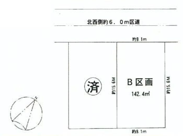 Compartment figure. Land price 83,800,000 yen, Land area 142.4 sq m