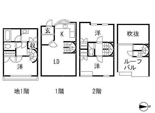 Floor plan. 3LDK, Price 62 million yen, Occupied area 81.24 sq m