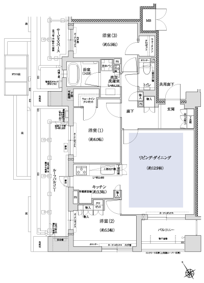 Floor: 3LDK + 2WIC, the area occupied: 76.1 sq m, Price: 76,400,000 yen, now on sale