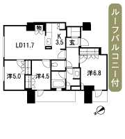 Floor: 3LDK + SIC, the occupied area: 74.33 sq m, Price: 72,900,000 yen, now on sale