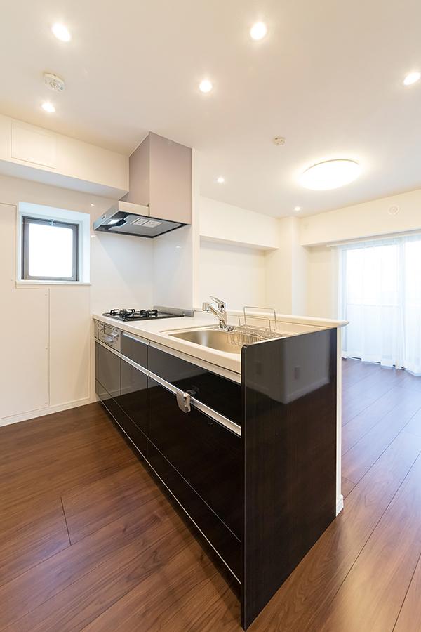Kitchen. LIXIL party systems kitchen new exchange (artificial marble top)