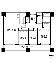 Floor: 3LD ・ K, the occupied area: 106.96 sq m, Price: 112 million yen, currently on sale