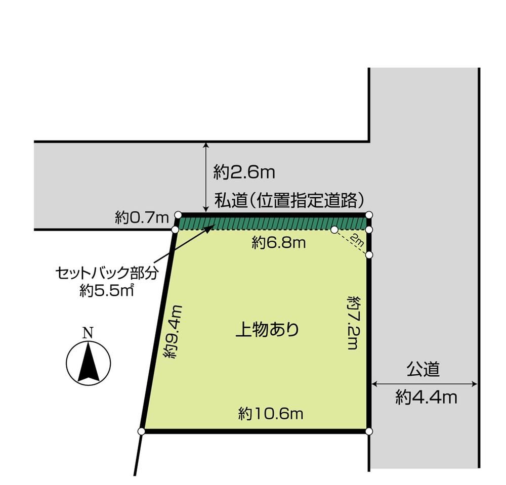Compartment figure. Land price 49,800,000 yen, Land area 83.5 sq m
