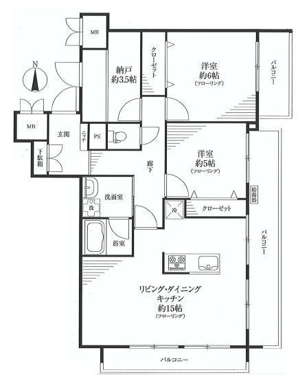 Floor plan. It is conveniently located a 6-minute walk from the train station. Please not hesitate to contact us!