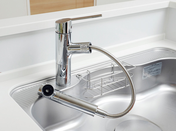 Kitchen.  [Water purifier integrated shower faucet] Water purifier integrated shower faucet to deliver delicious water.