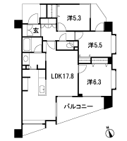 Floor: 3LDK, the area occupied: 76.5 sq m, price: 55 million yen ・ 59,100,000 yen, now on sale