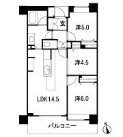 Floor: 3LDK / 2LDK + S, the occupied area: 64.77 sq m, Price: 48,500,000 yen, now on sale