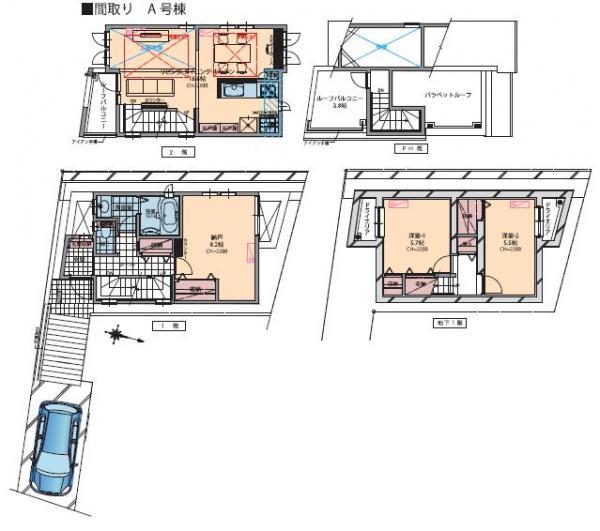 Floor plan. 68,800,000 yen, 2LDK+S, Land area 78.74 sq m , Building area 101.97 sq m floor plan