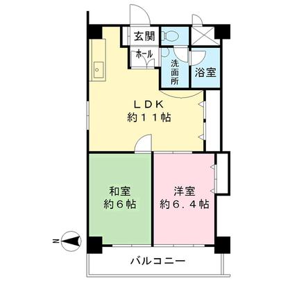 Floor plan. Shinjuku-ku, Tokyo Okubo 2-chome