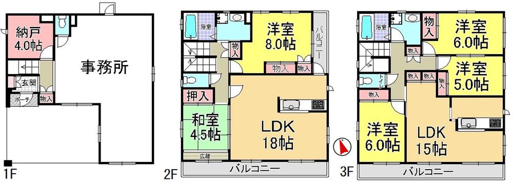 Floor plan. 100 million 5.8 million yen, 5LLDDKK + S (storeroom), Land area 117.34 sq m , Building area 217.09 sq m