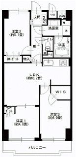 Floor plan. 3LDK, Price 36,900,000 yen, Occupied area 59.92 sq m , Balcony area 6.27 sq m