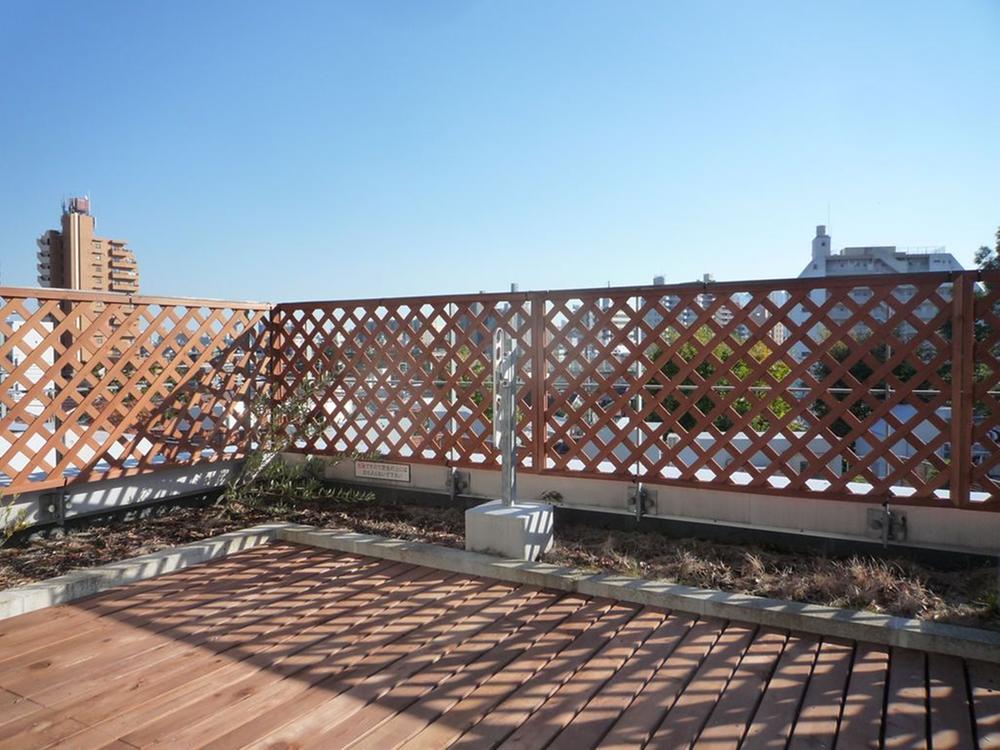 Balcony. Roof balcony (Wood tile laying) Local (11 May 2013) Shooting